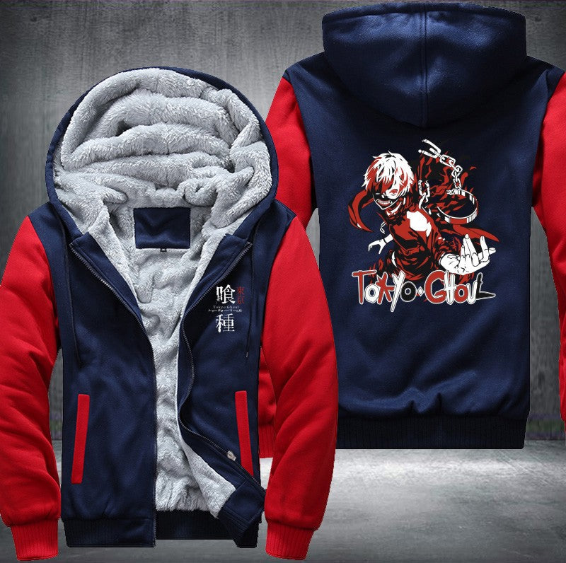 Tokyo Ghoul Ken Kaneki Fleece Hoodies Jacket