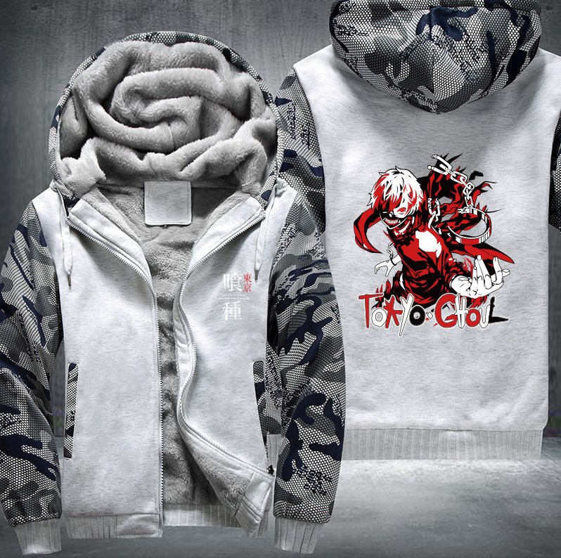 Tokyo Ghoul Ken Kaneki Fleece Hoodies Jacket