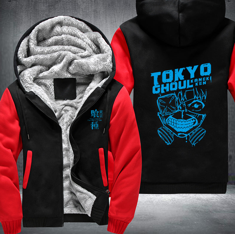 Tokyo Ghoul Kaneki Ken Blue Fleece Hoodies Jacket