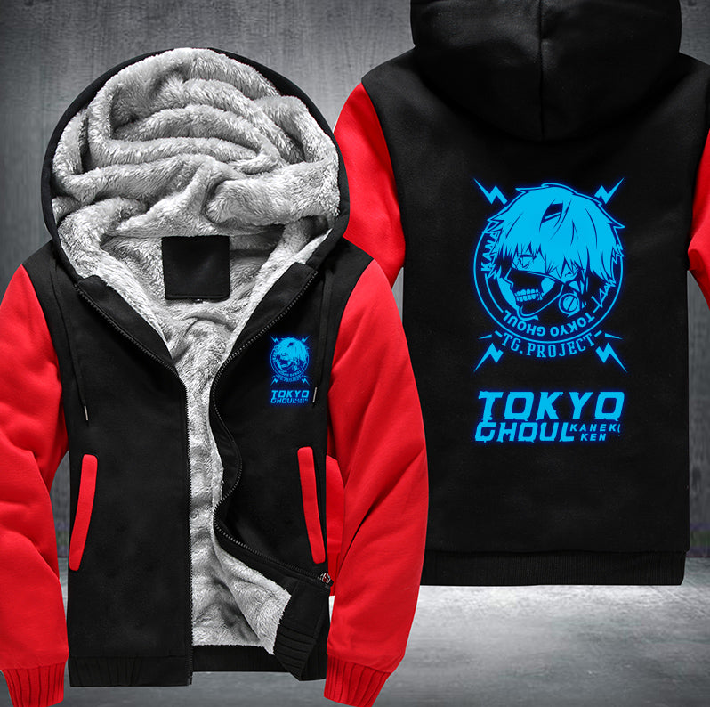 Tokyo Ghoul Ken Kaneki Blue Fleece Hoodies Jacket