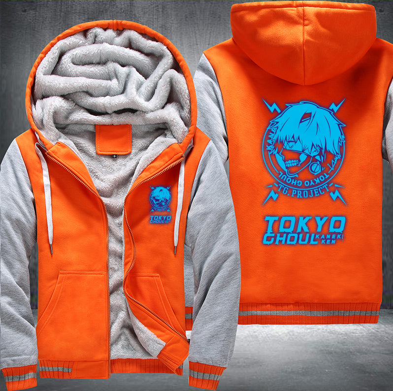 Tokyo Ghoul Ken Kaneki Blue Fleece Hoodies Jacket