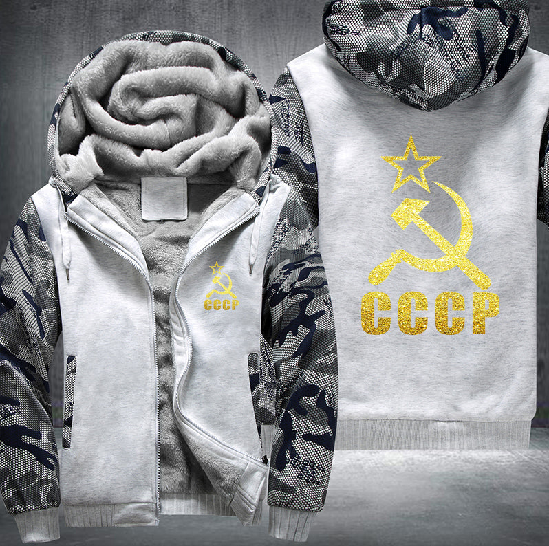 CCCP Soviet Union Fleece Hoodies Jacket