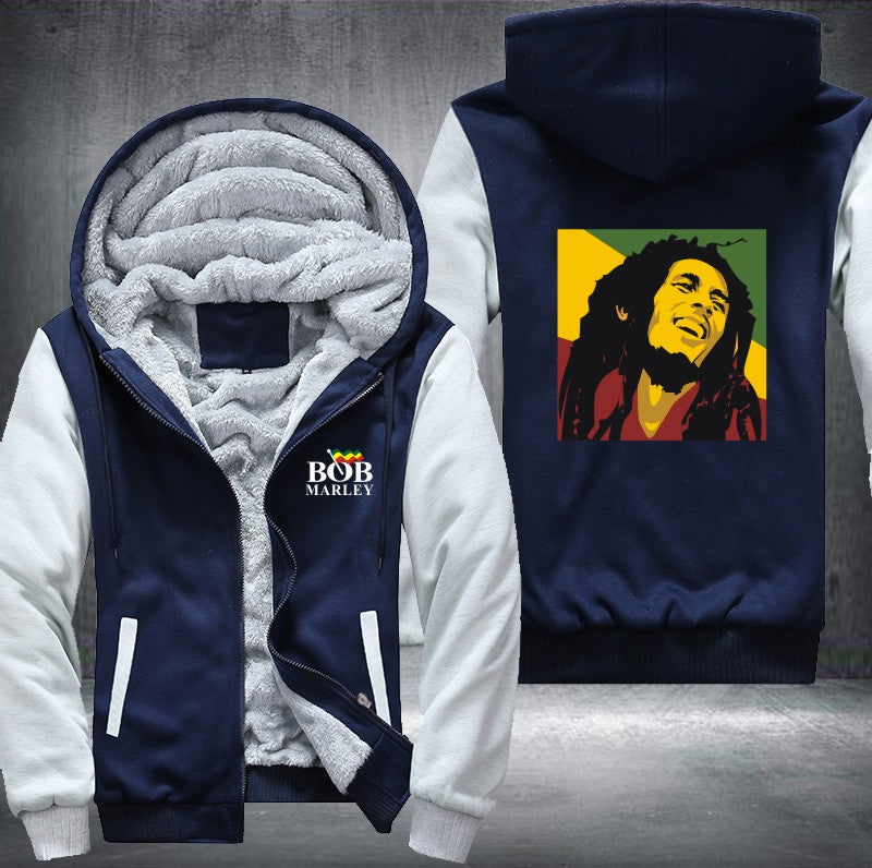Bob Marley Fleece Hoodies Jacket