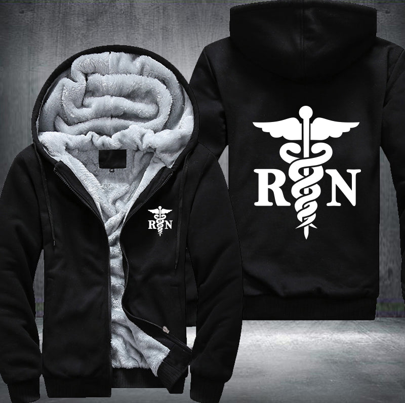 RN - Nurse Fleece Hoodies Jacket