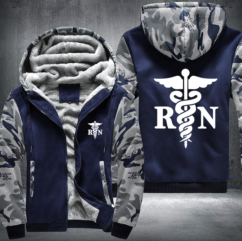 RN - Nurse Fleece Hoodies Jacket