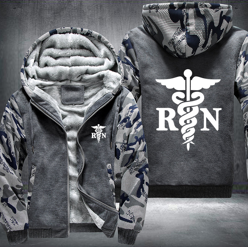 RN - Nurse Fleece Hoodies Jacket