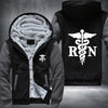 RN - Nurse Fleece Hoodies Jacket