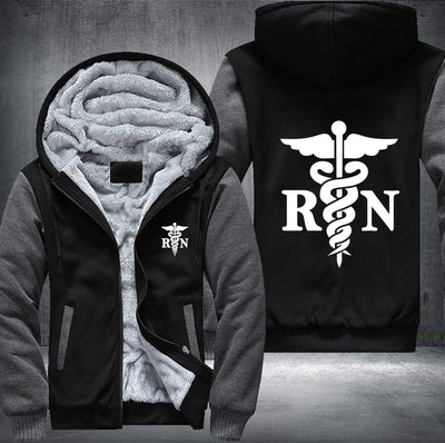 RN - Nurse Fleece Hoodies Jacket