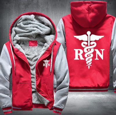 RN - Nurse Fleece Hoodies Jacket