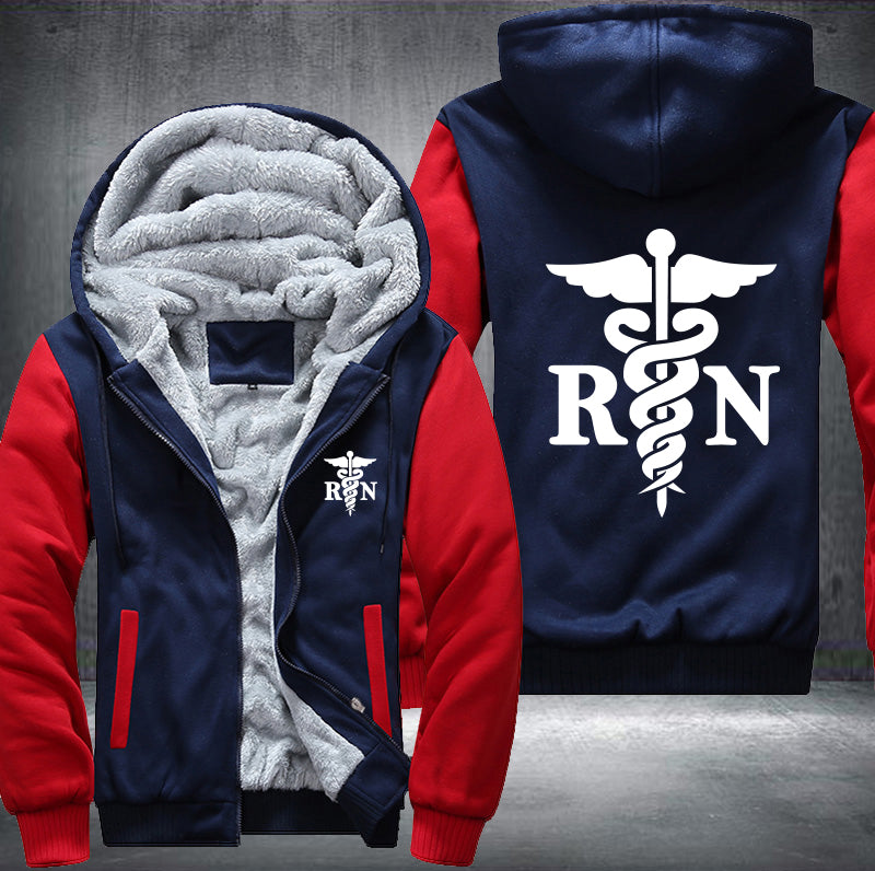 RN - Nurse Fleece Hoodies Jacket