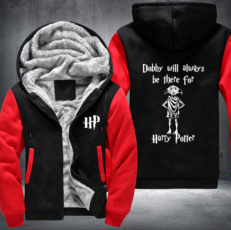 Dobby will always be there for Harry Potter Fleece Hoodies Jacket