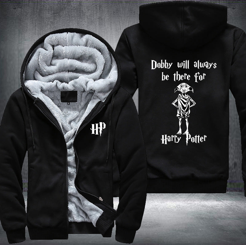 Dobby will always be there for Harry Potter Fleece Hoodies Jacket