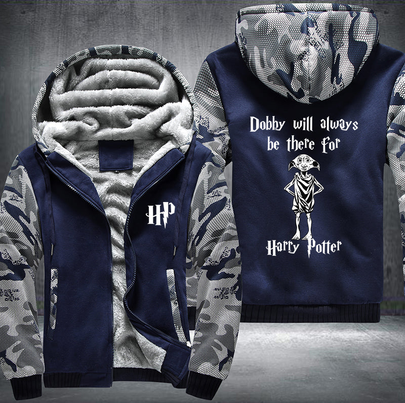 Dobby will always be there for Harry Potter Fleece Hoodies Jacket