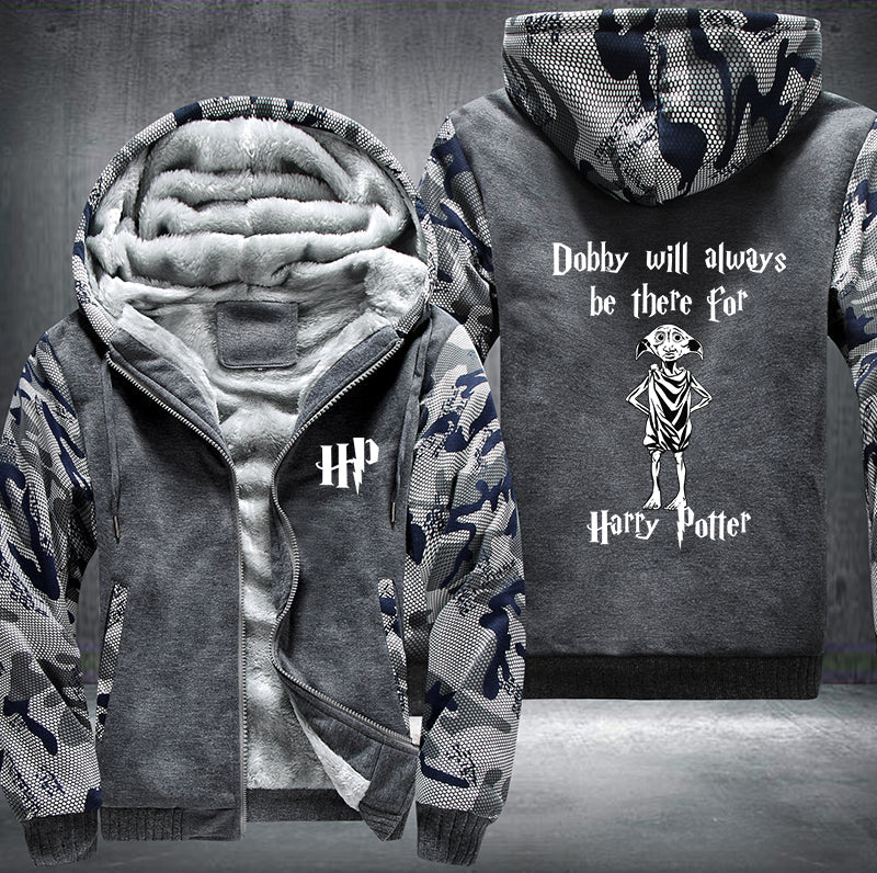 Dobby will always be there for Harry Potter Fleece Hoodies Jacket