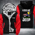 Kiss me I'm freedom JEEP Fleece Hoodies Jacket