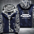 Life is simple sleep eat and Jeep Fleece Hoodies Jacket