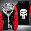 Skull Jeep Fleece Hoodies Jacket