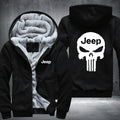 Skull Jeep Fleece Hoodies Jacket