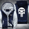 Skull Jeep Fleece Hoodies Jacket