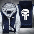 Skull Jeep Fleece Hoodies Jacket