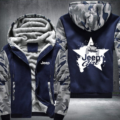 Jeep Girl Fleece Hoodies Jacket