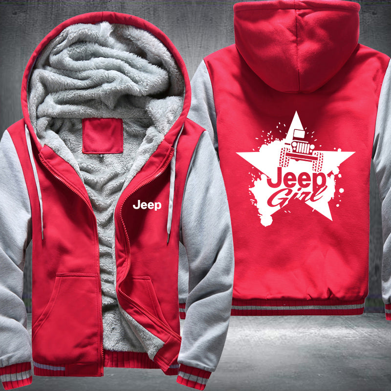 Jeep Girl Fleece Hoodies Jacket