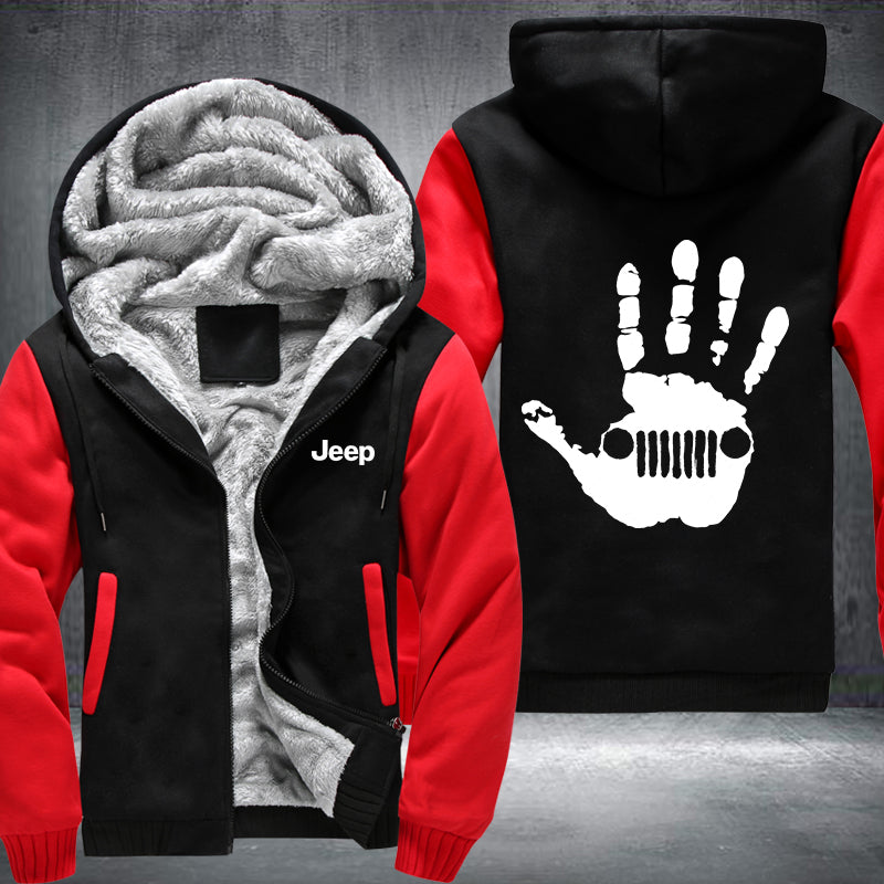 Hand Jeep Fleece Hoodies Jacket