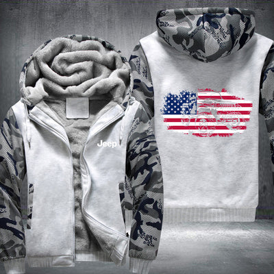 American Jeep Fleece Hoodies Jacket