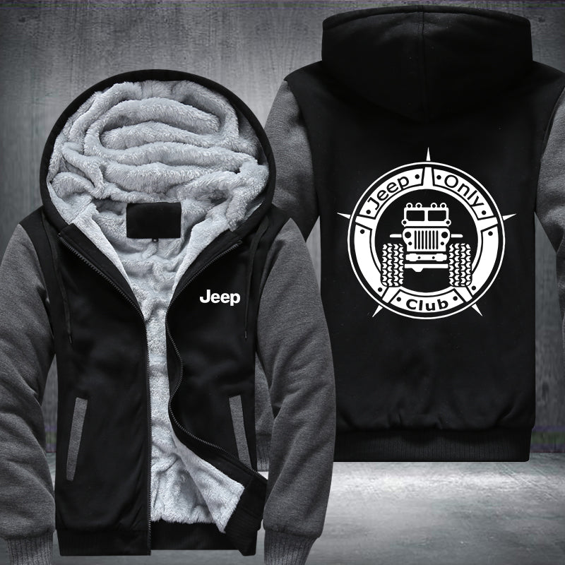 Jeep only club Fleece Hoodies Jacket