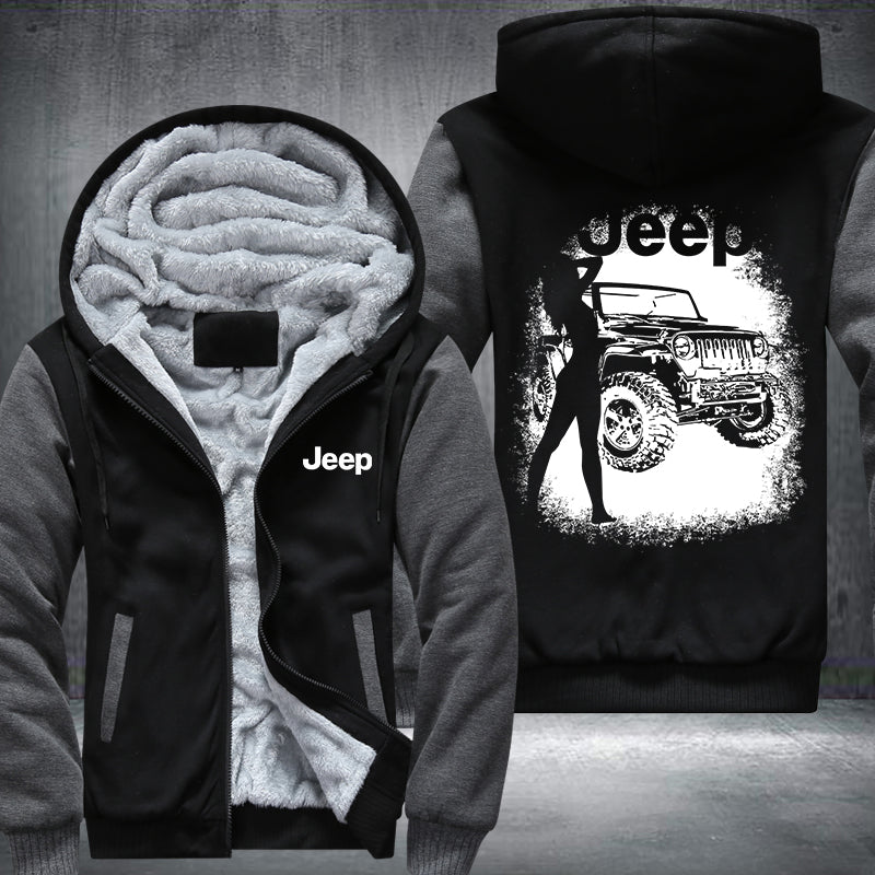 Sexy Lady JEEP Fleece Hoodies Jacket