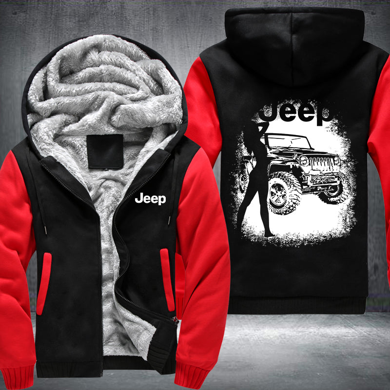 Sexy Lady JEEP Fleece Hoodies Jacket