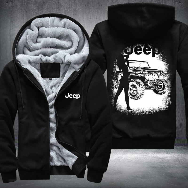 Sexy Lady JEEP Fleece Hoodies Jacket