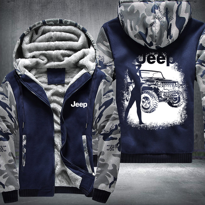 Sexy Lady JEEP Fleece Hoodies Jacket