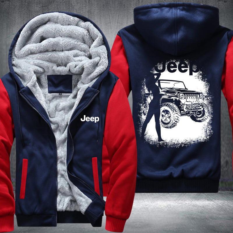 Sexy Lady JEEP Fleece Hoodies Jacket
