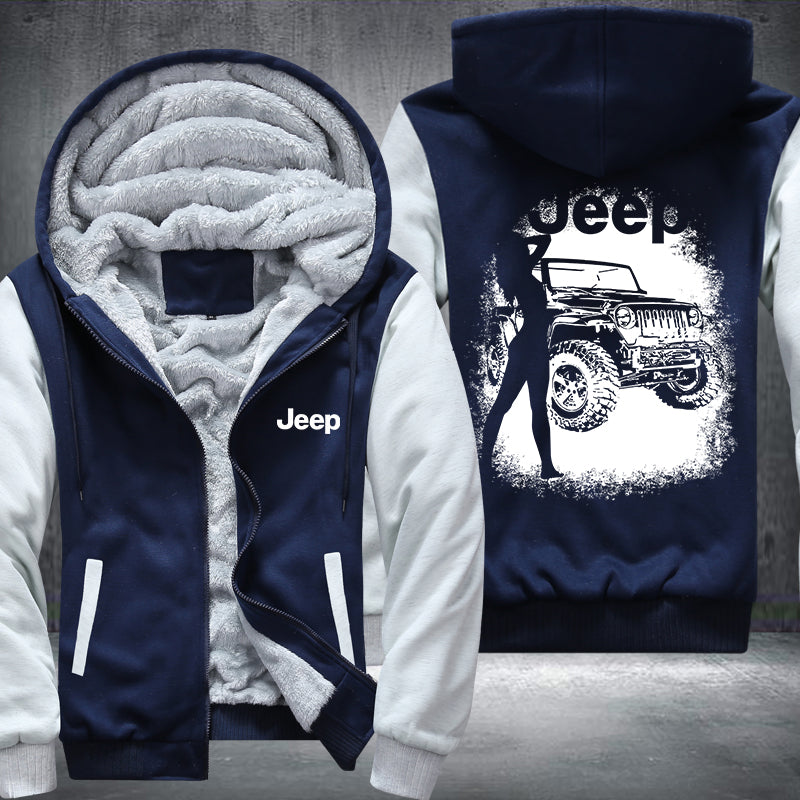 Sexy Lady JEEP Fleece Hoodies Jacket