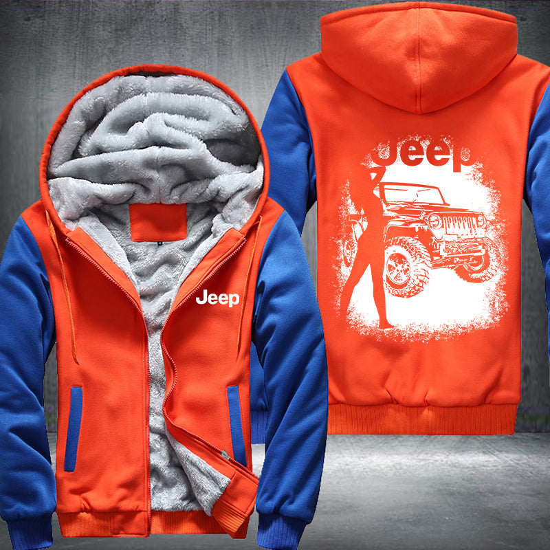 Sexy Lady JEEP Fleece Hoodies Jacket