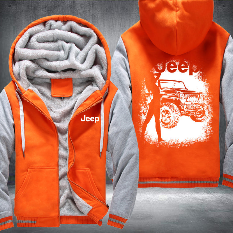 Sexy Lady JEEP Fleece Hoodies Jacket