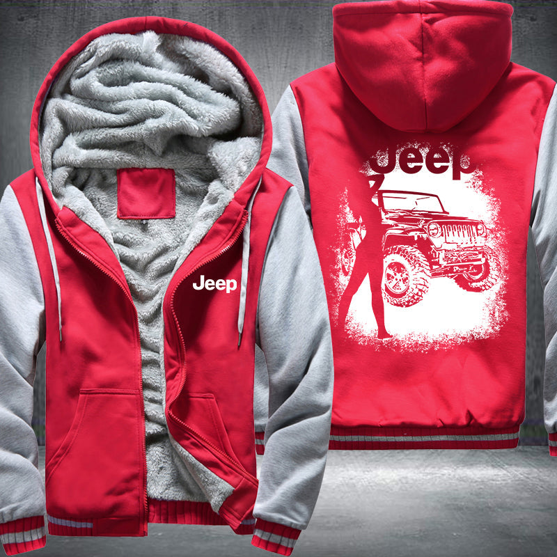 Sexy Lady JEEP Fleece Hoodies Jacket
