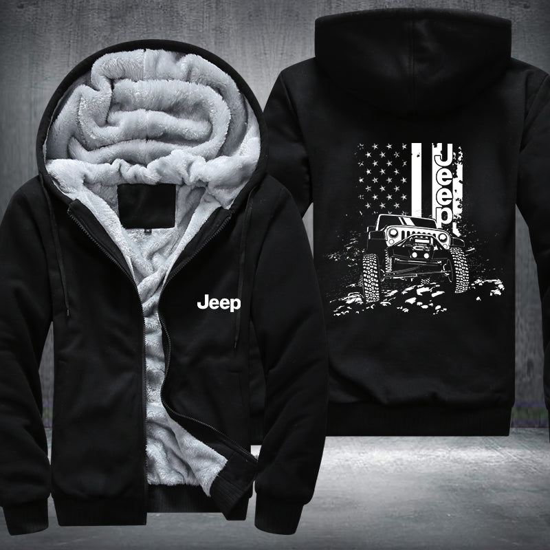 US JEEP Fleece Hoodies Jacket