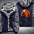 Halloween scary house Fleece Hoodies Jacket