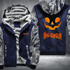 Halloween Scary Smile Pumpkin Fleece Hoodies Jacket