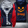Halloween Scary Smile Pumpkin Fleece Hoodies Jacket