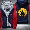 Halloween Scary Castle Fleece Hoodies Jacket