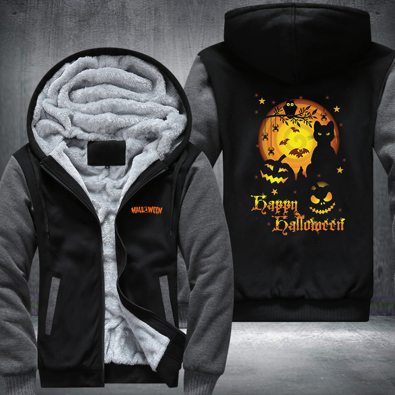 Happy Halloween Fleece Hoodies Jacket
