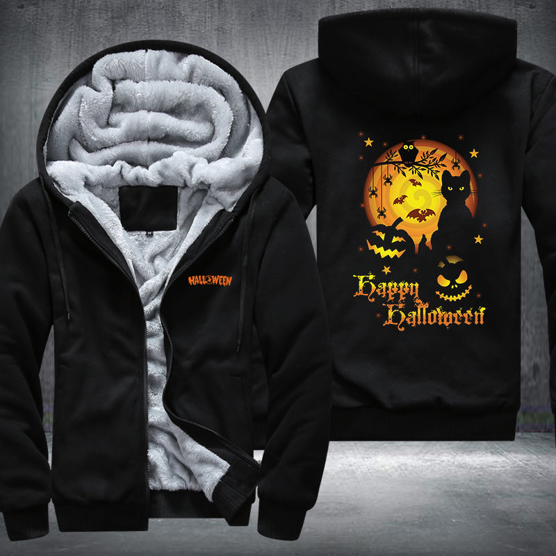 Happy Halloween Fleece Hoodies Jacket