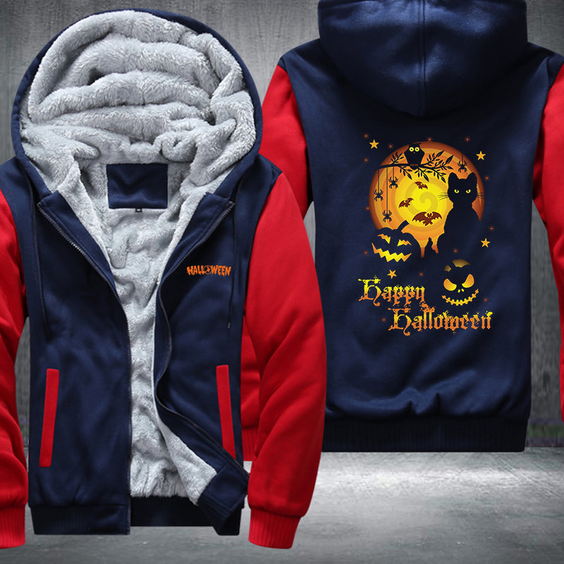 Happy Halloween Fleece Hoodies Jacket