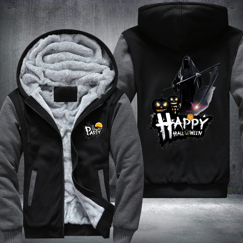 Happy Halloween Party Fleece Hoodies Jacket
