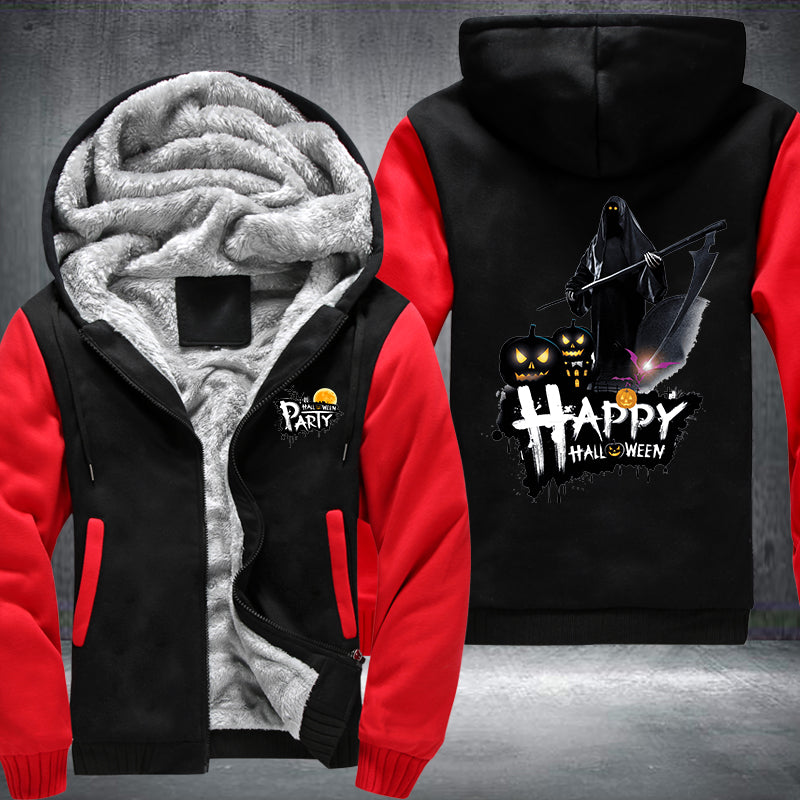 Happy Halloween Party Fleece Hoodies Jacket