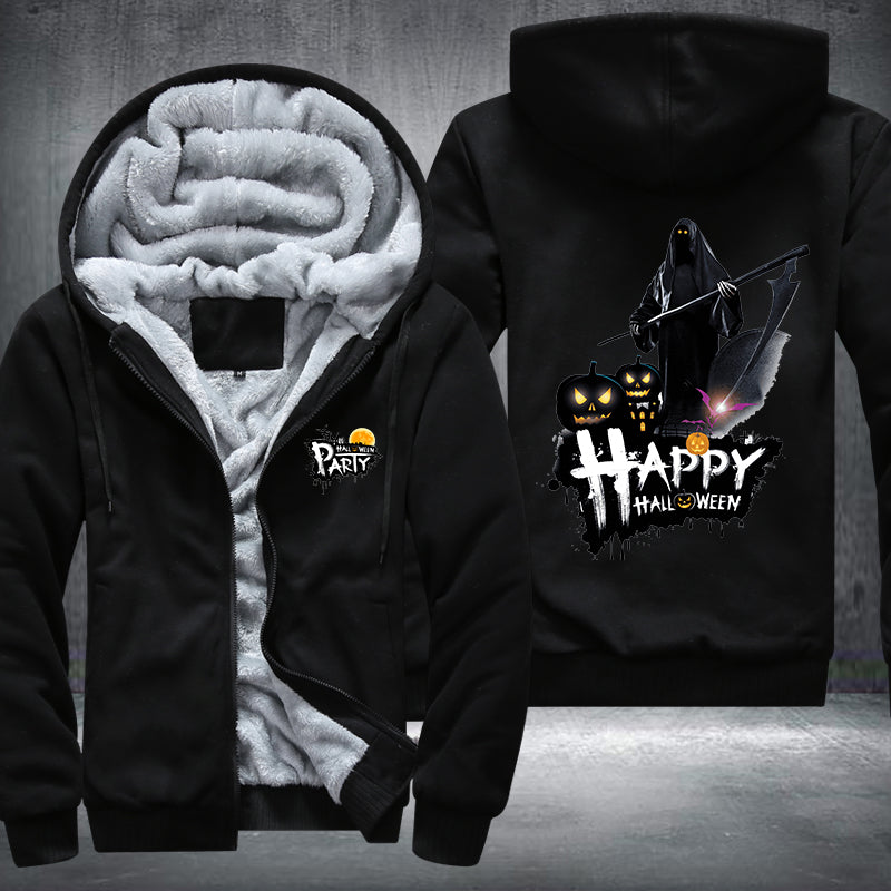 Happy Halloween Party Fleece Hoodies Jacket
