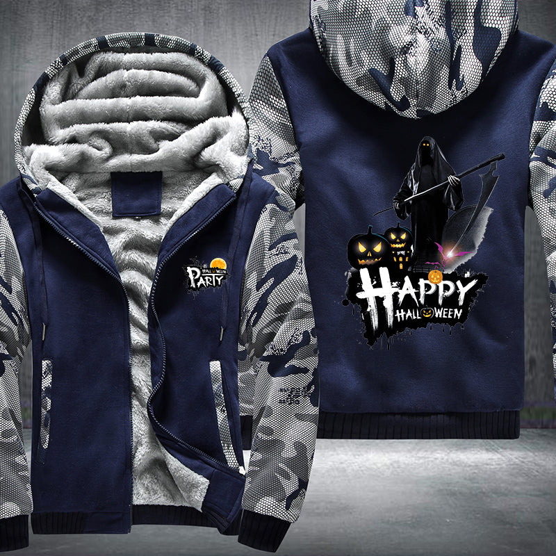 Happy Halloween Party Fleece Hoodies Jacket